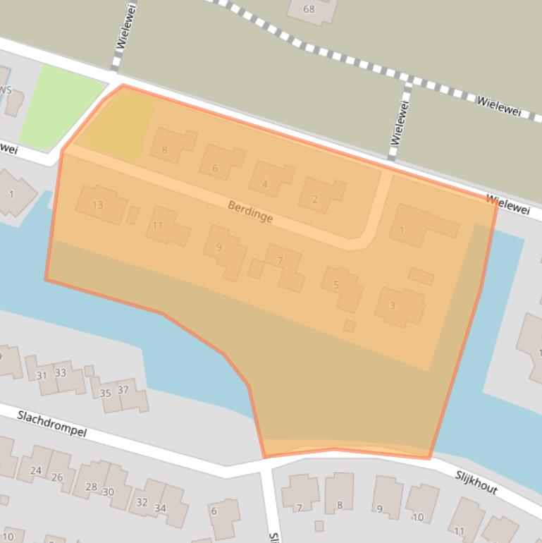 Kaart van postcodegebied 8532CE.