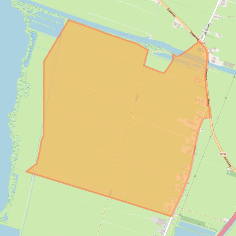 Kaart van postcodegebied 8535WG.