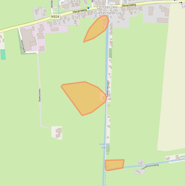 Kaart van postcodegebied 8536TD.