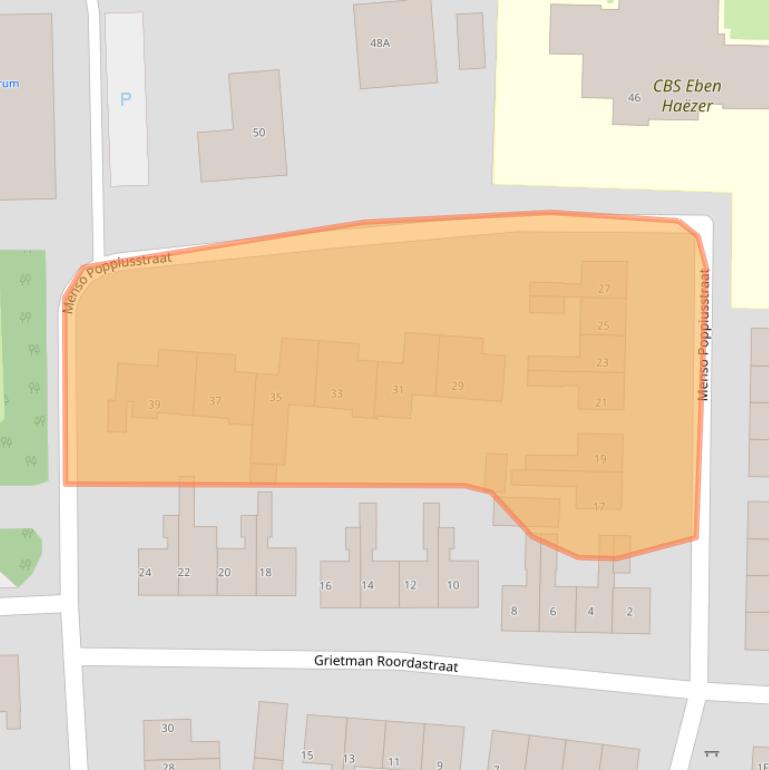 Kaart van postcodegebied 8536TX.