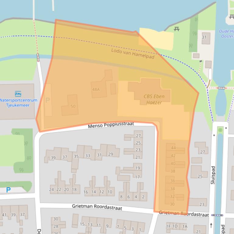 Kaart van postcodegebied 8536VA.