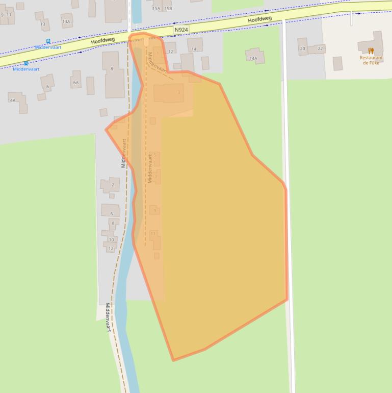 Kaart van postcodegebied 8537SK.