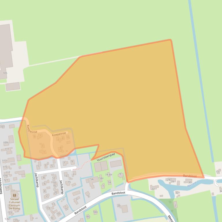 Kaart van postcodegebied 8538RR.