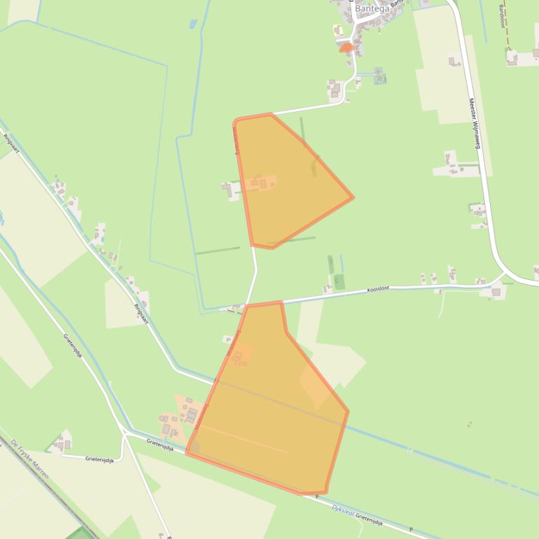 Kaart van postcodegebied 8538XG.