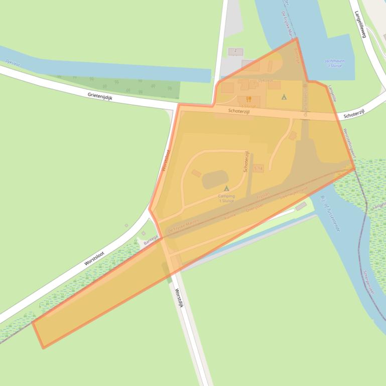 Kaart van postcodegebied 8538XP.