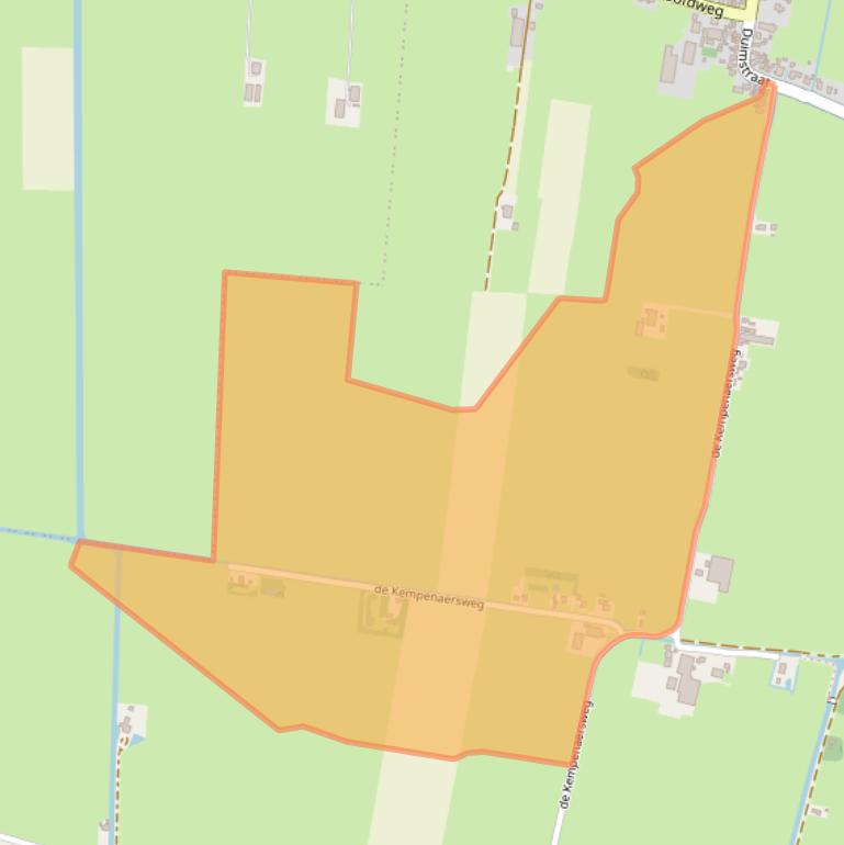 Kaart van postcodegebied 8539RS.