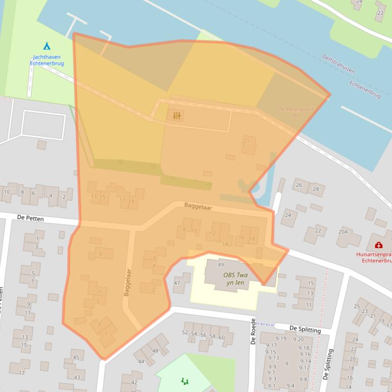 Kaart van postcodegebied 8539RV.