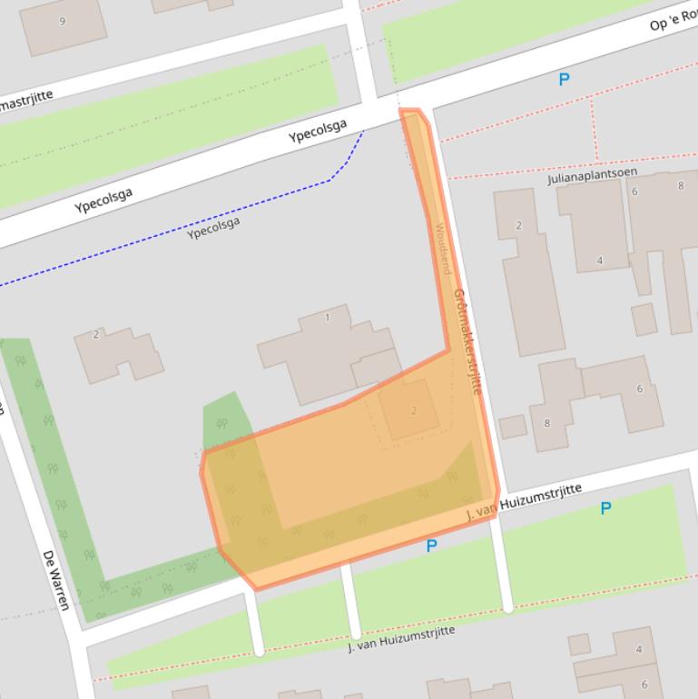 Kaart van postcodegebied 8551MS.