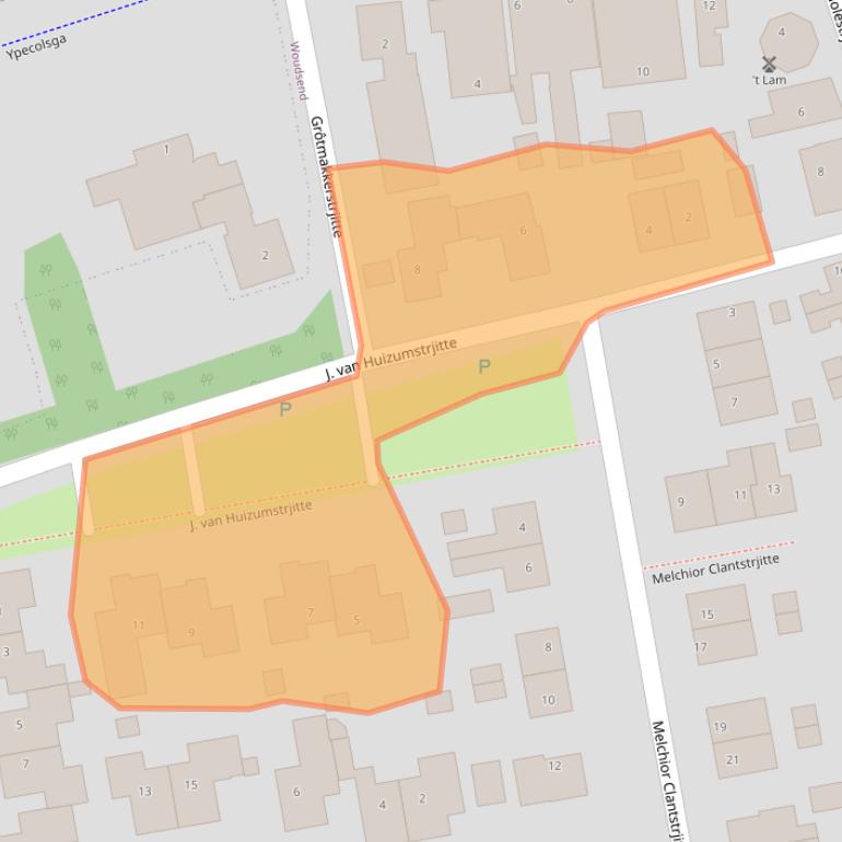 Kaart van postcodegebied 8551NM.