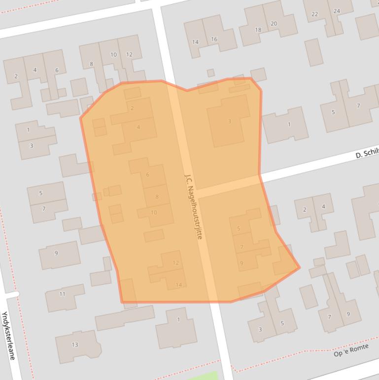 Kaart van postcodegebied 8551NS.