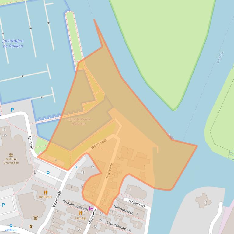 Kaart van postcodegebied 8551PG.