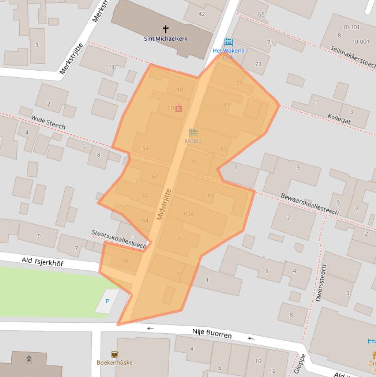 Kaart van postcodegebied 8551PK.