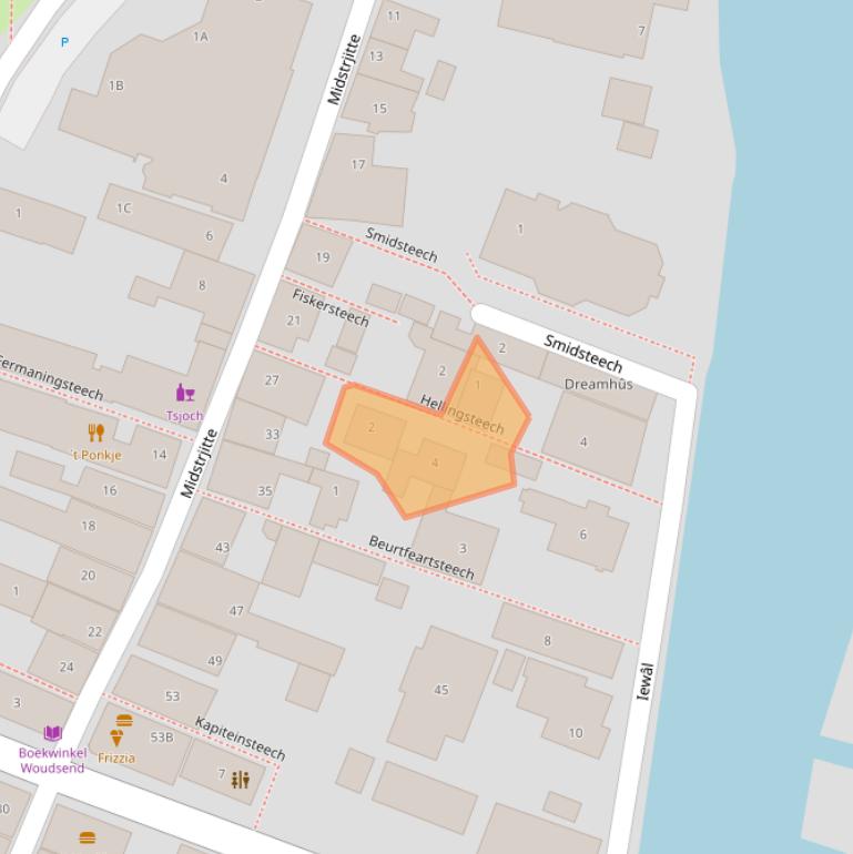 Kaart van postcodegebied 8551PL.