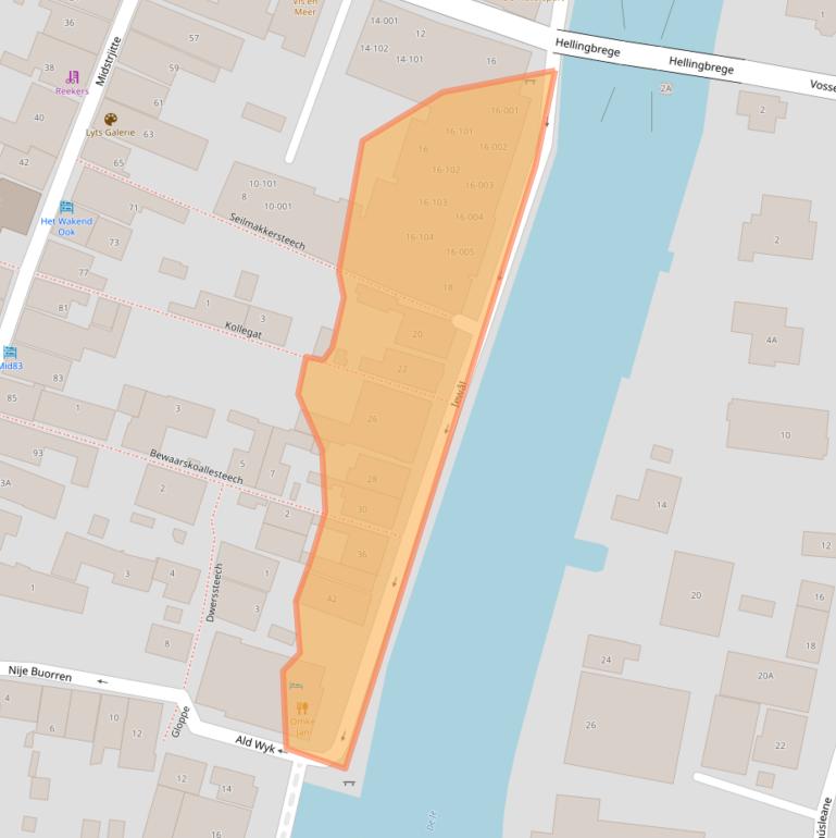 Kaart van postcodegebied 8551PT.