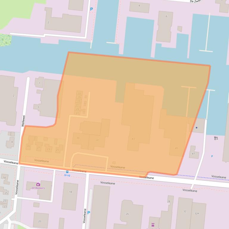 Kaart van postcodegebied 8551PZ.