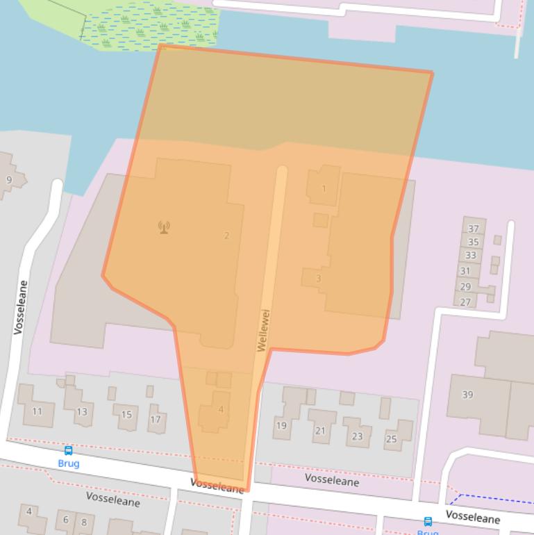 Kaart van postcodegebied 8551RB.