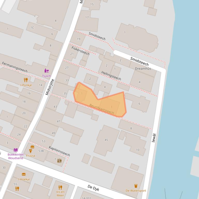 Kaart van postcodegebied 8551SH.