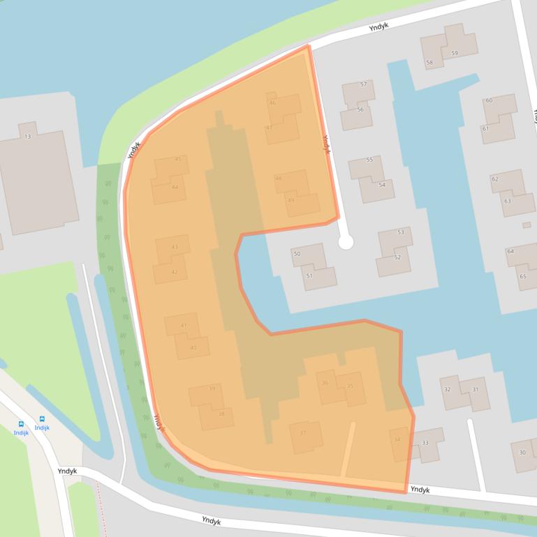 Kaart van postcodegebied 8553MS.