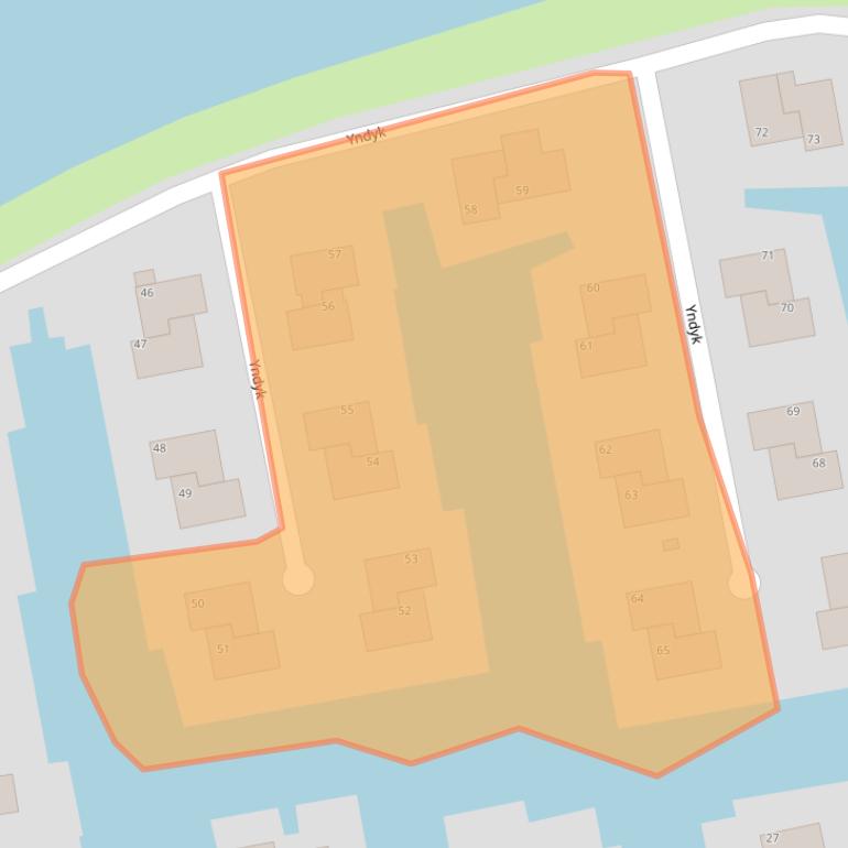 Kaart van postcodegebied 8553MT.