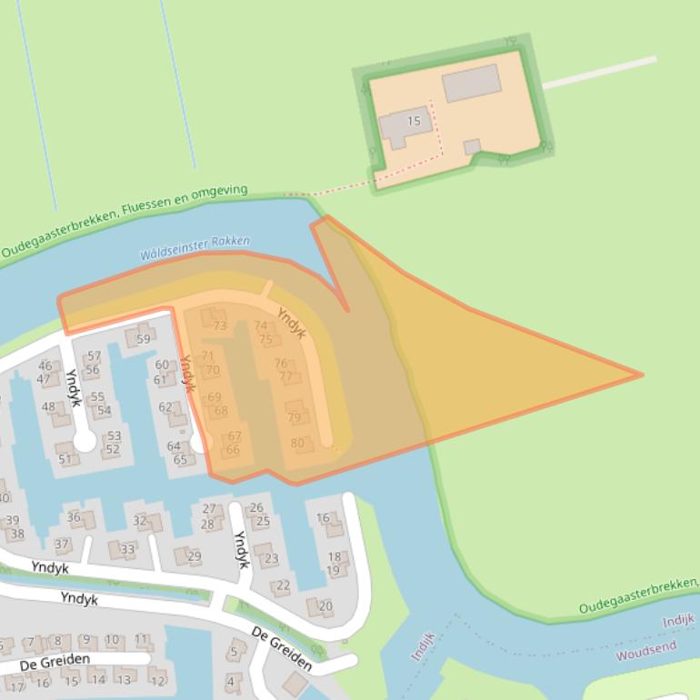 Kaart van postcodegebied 8553MV.