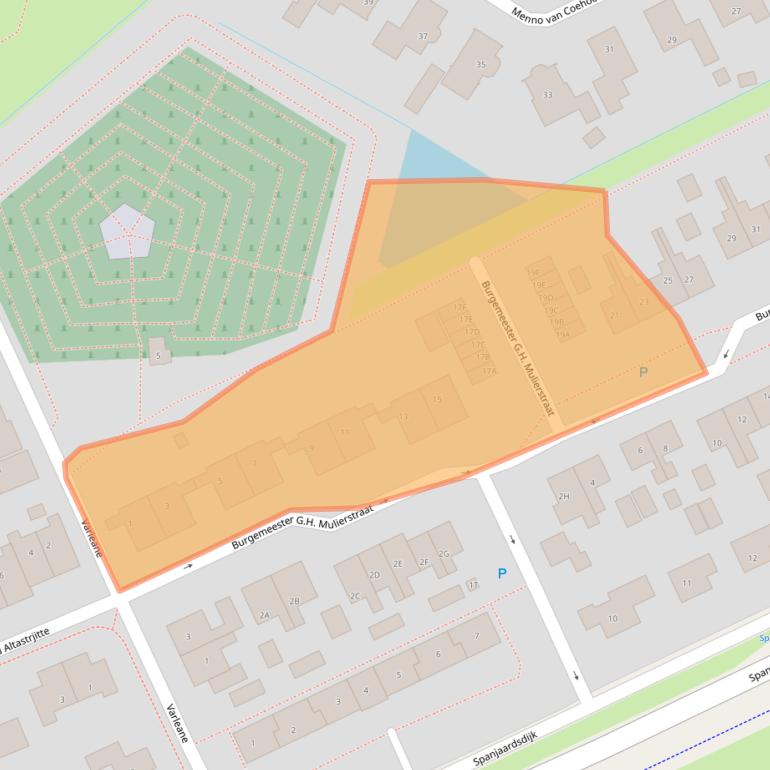 Kaart van postcodegebied 8556AD.