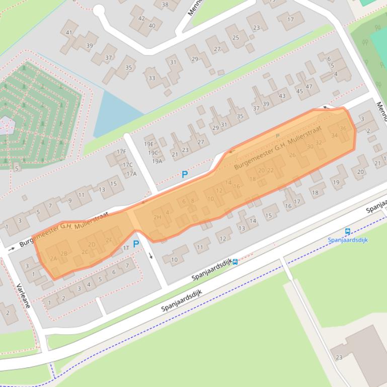 Kaart van postcodegebied 8556AG.