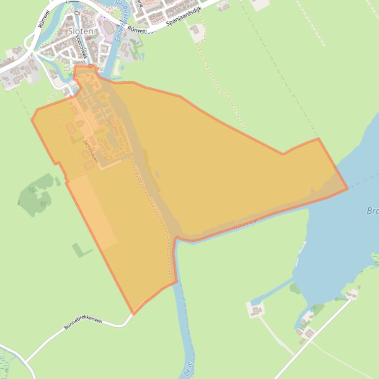 Kaart van postcodegebied 8556AM.