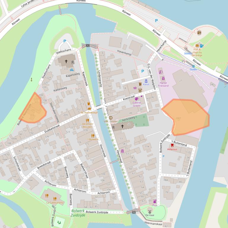 Kaart van postcodegebied 8556XA.