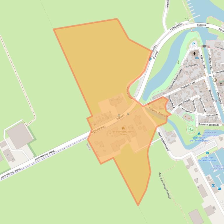 Kaart van postcodegebied 8556XB.