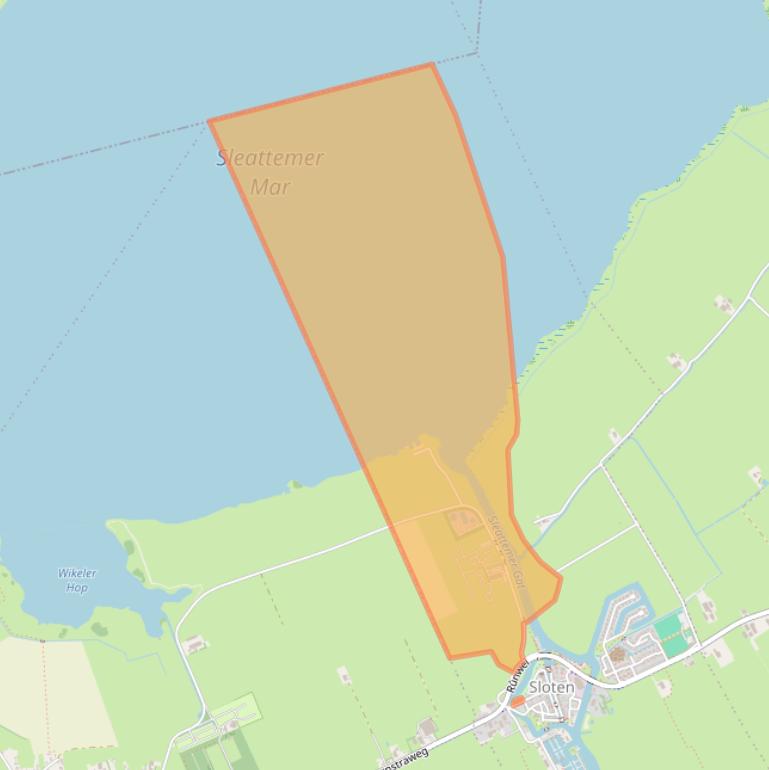 Kaart van postcodegebied 8556XC.