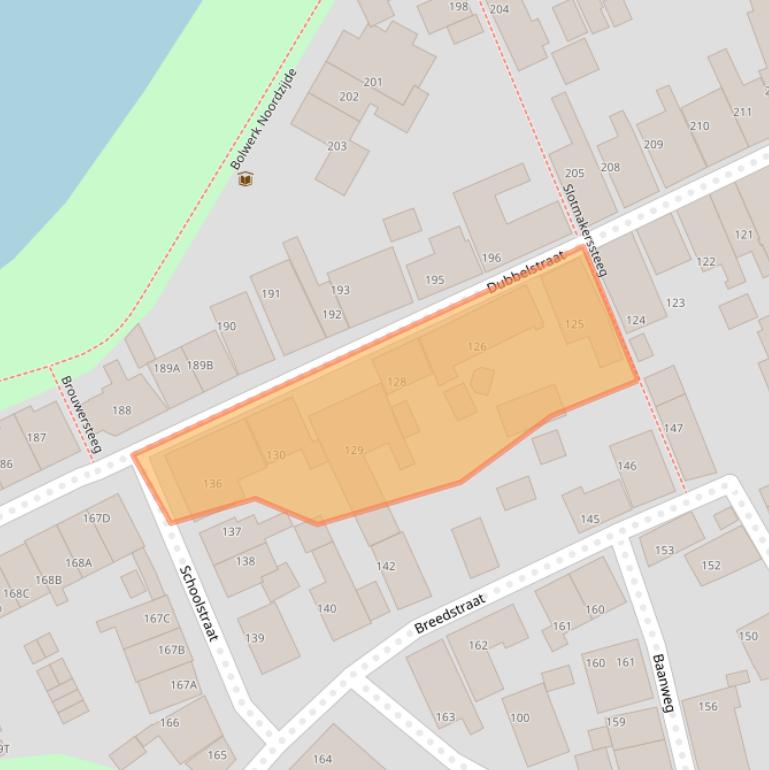 Kaart van postcodegebied 8556XE.