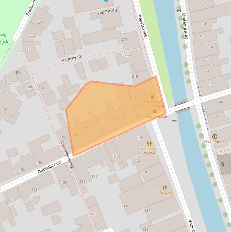 Kaart van postcodegebied 8556XH.