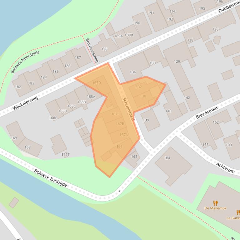 Kaart van postcodegebied 8556XL.