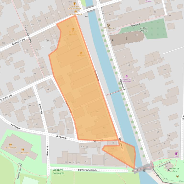 Kaart van postcodegebied 8556XV.