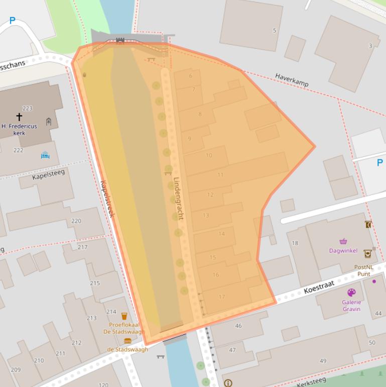 Kaart van postcodegebied 8556XX.