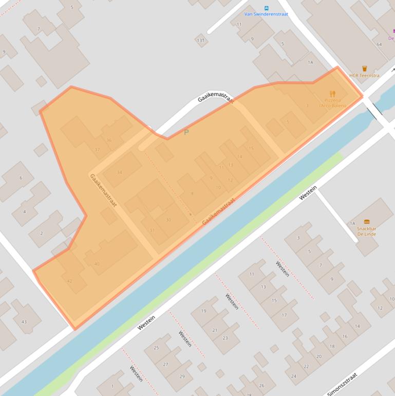 Kaart van postcodegebied 8561AL.