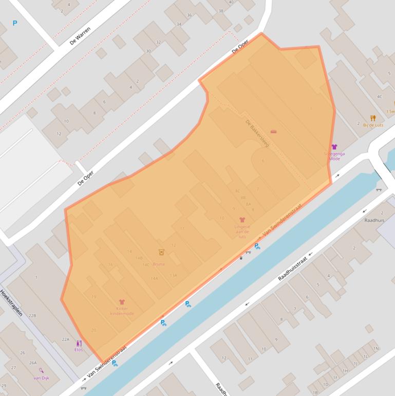 Kaart van postcodegebied 8561AP.