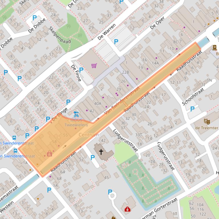 Kaart van postcodegebied 8561AS.