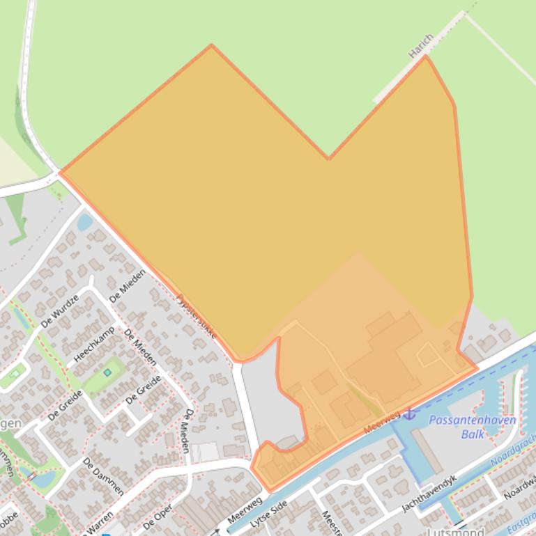 Kaart van postcodegebied 8561AV.