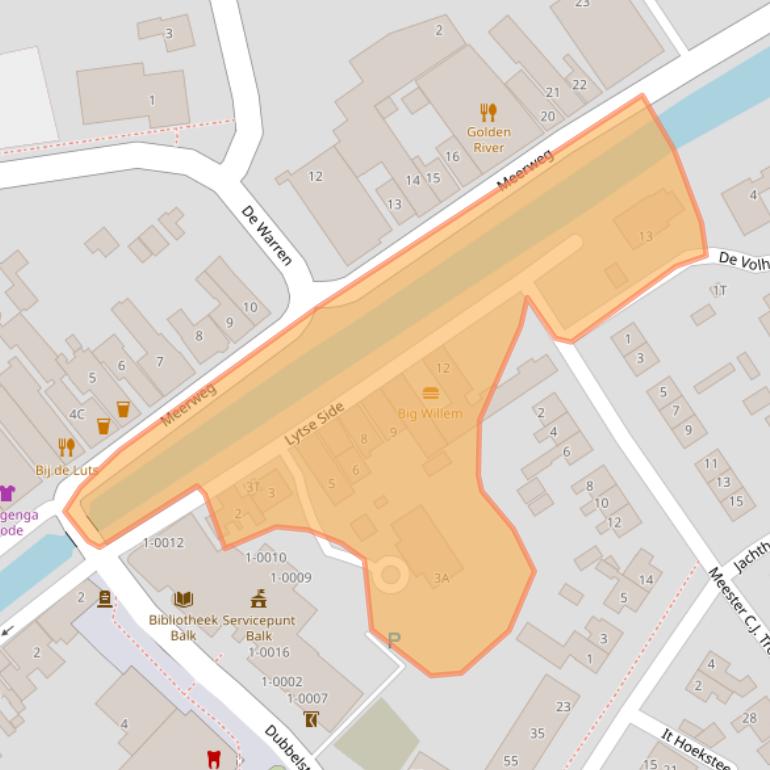 Kaart van postcodegebied 8561AX.