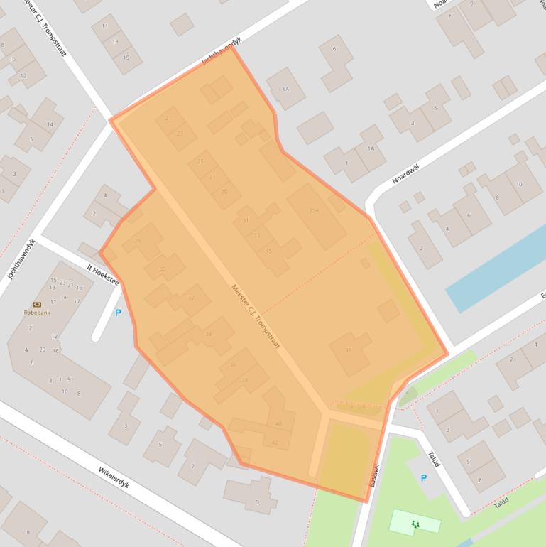 Kaart van postcodegebied 8561BA.