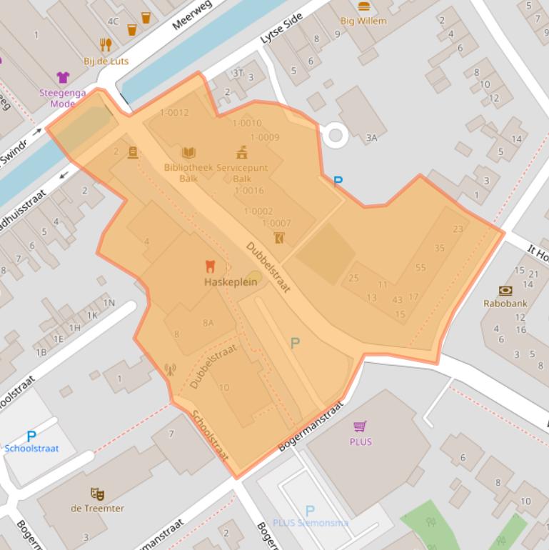 Kaart van postcodegebied 8561BC.