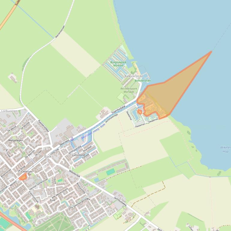 Kaart van postcodegebied 8561BJ.