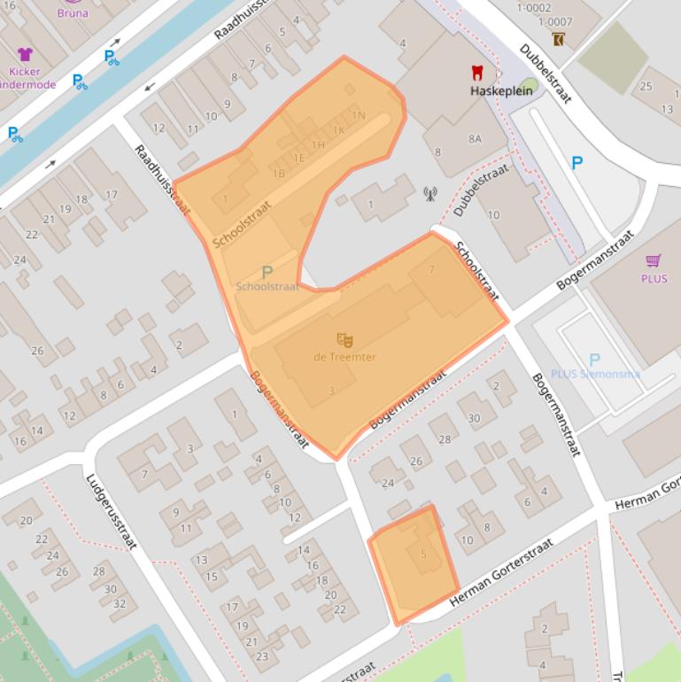 Kaart van postcodegebied 8561BK.