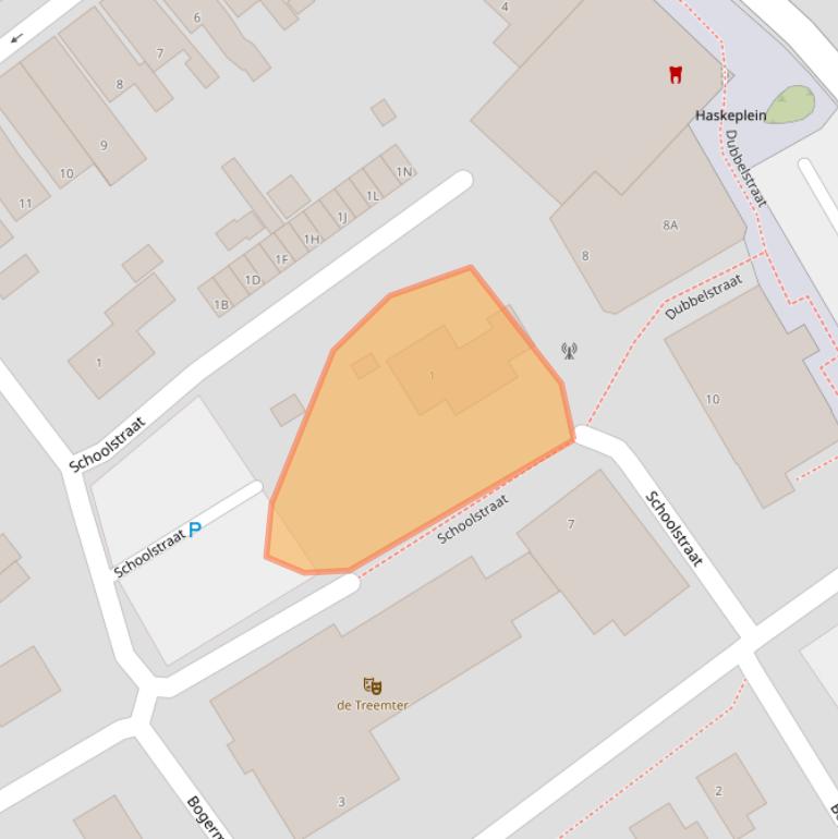 Kaart van postcodegebied 8561BM.