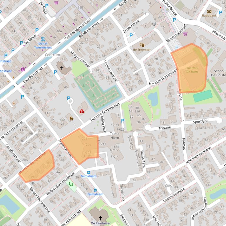 Kaart van postcodegebied 8561BR.