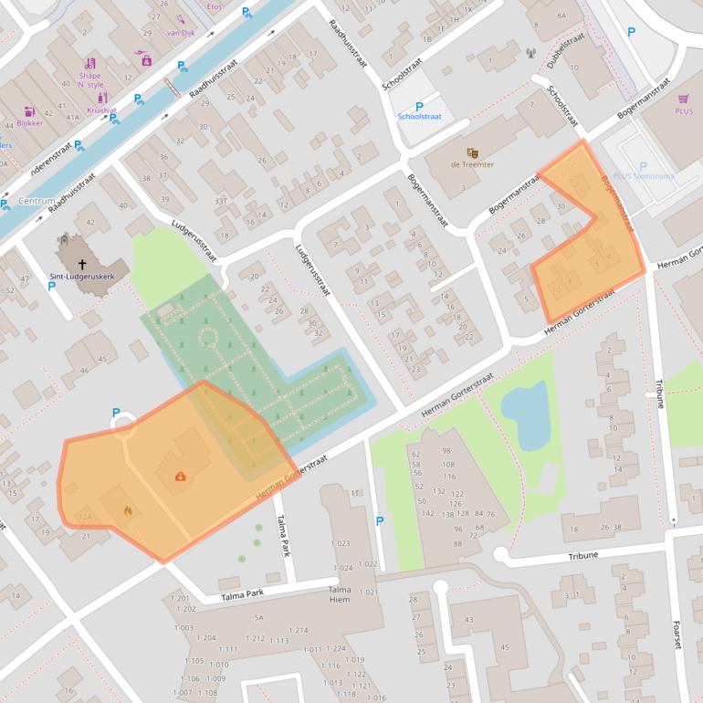 Kaart van postcodegebied 8561BS.