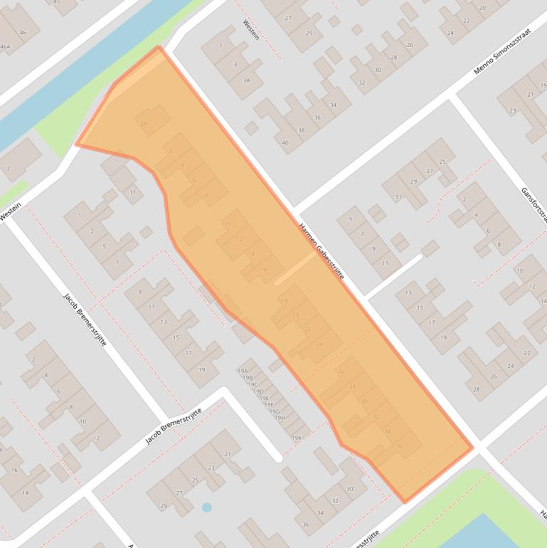 Kaart van postcodegebied 8561CD.