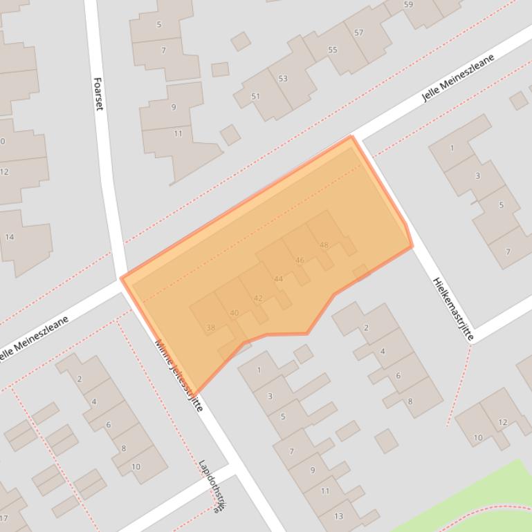 Kaart van postcodegebied 8561CX.