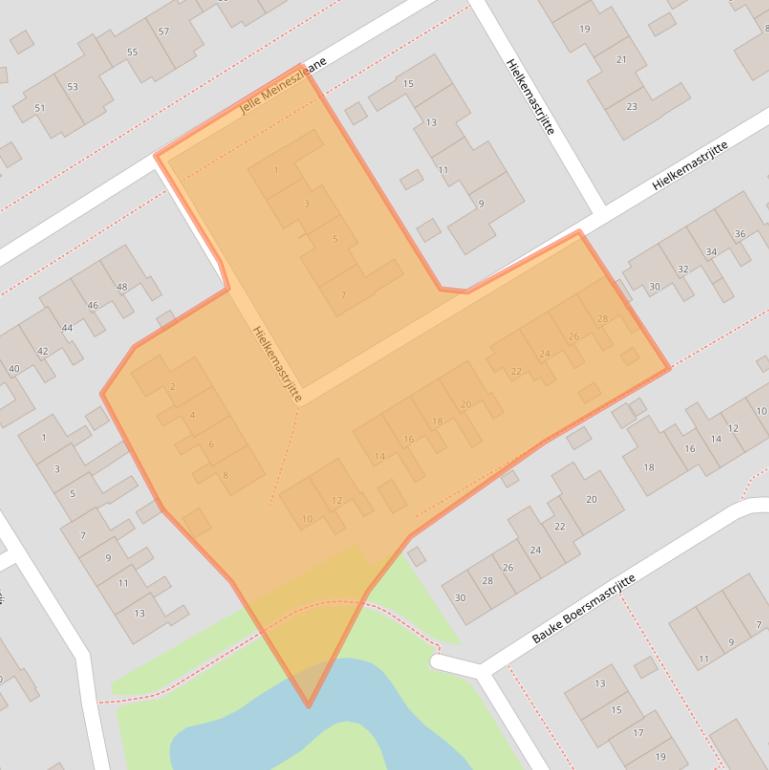 Kaart van postcodegebied 8561DH.